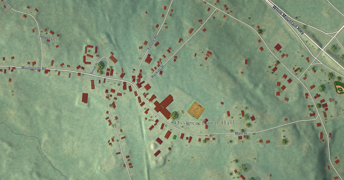 Detailed Map of Center Ossipee, New Hampshire