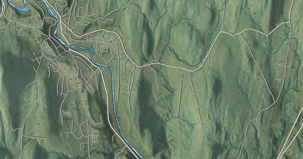 Detailed Map of Charlestown, New Hampshire
