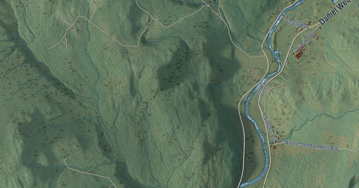 Detailed Map of Columbia, New Hampshire