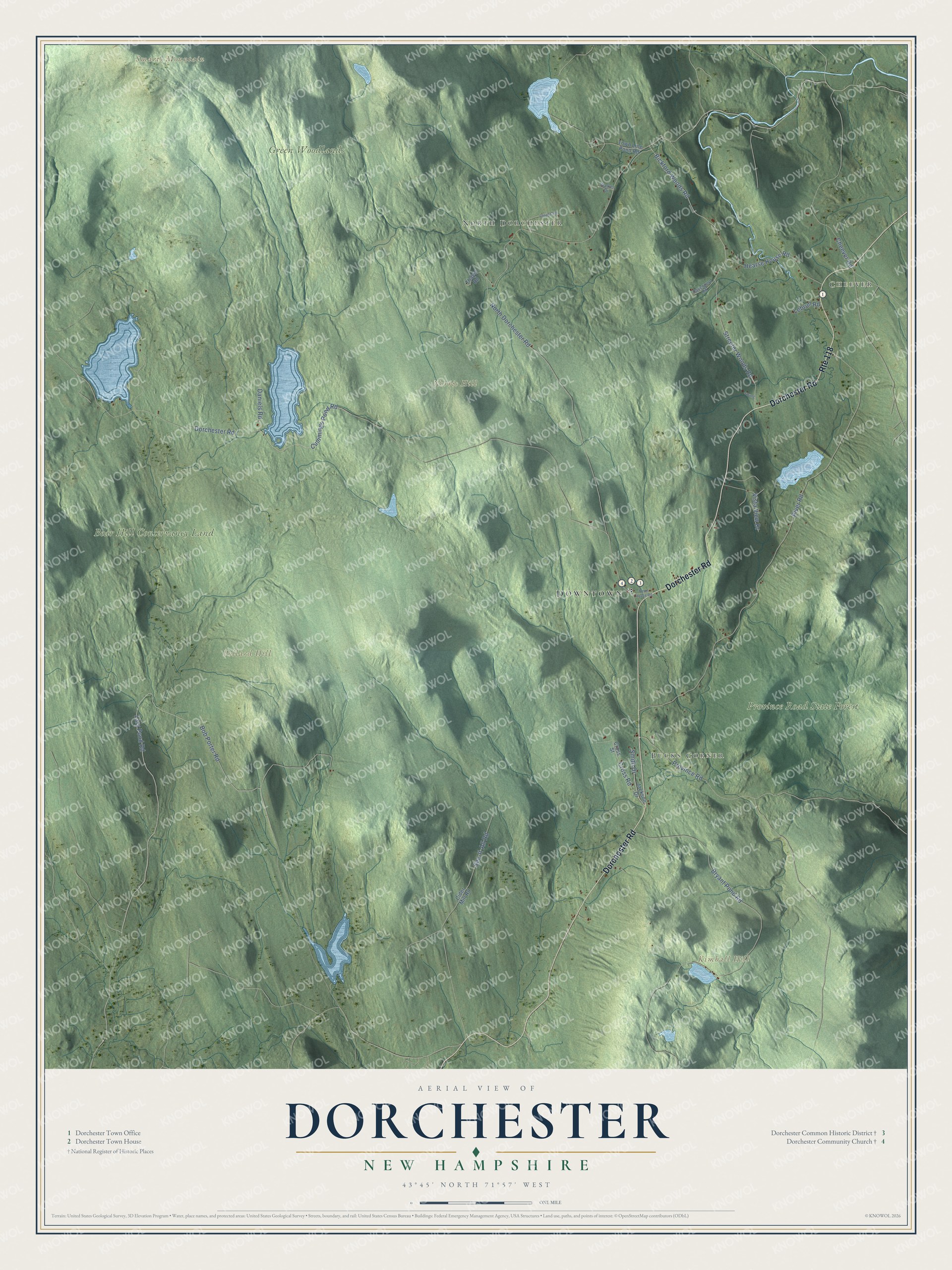 Watermarked full-map preview of Dorchester, New Hampshire