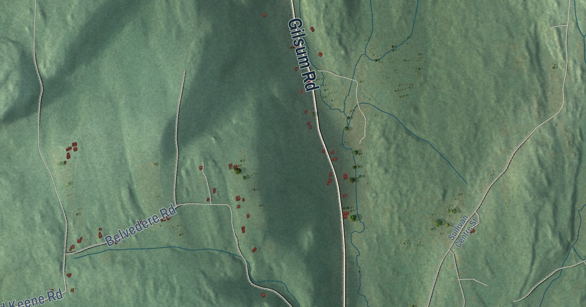 Detailed Map of Gilsum, New Hampshire