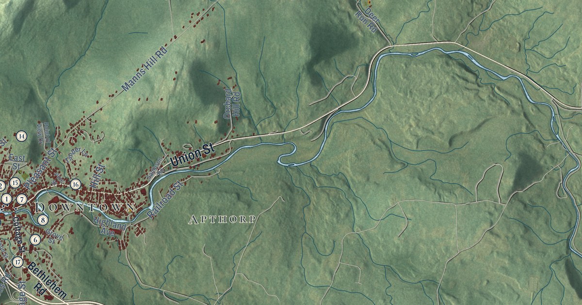 Detailed Map of Littleton, New Hampshire