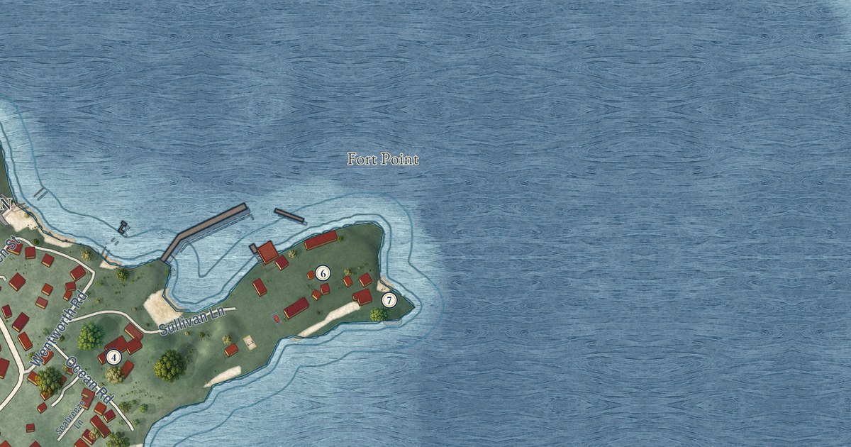 Detailed Map of New Castle, New Hampshire