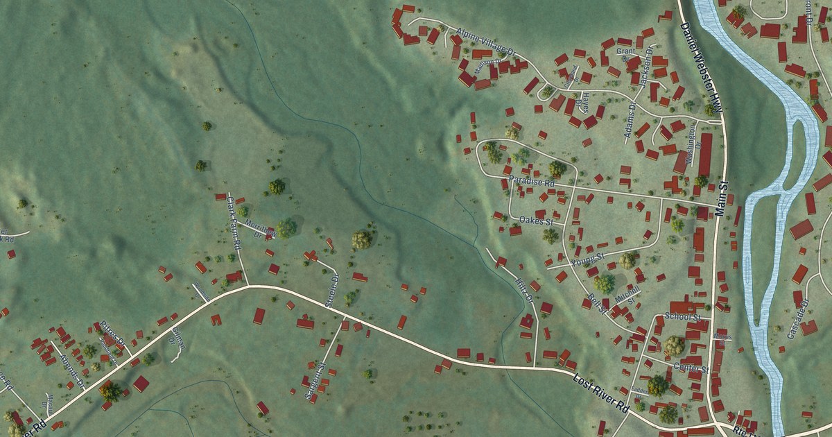Detailed Map of North Woodstock, New Hampshire