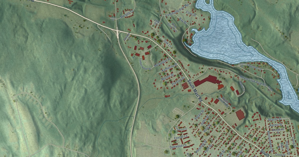 Map of Pinardville, New Hampshire in 2026