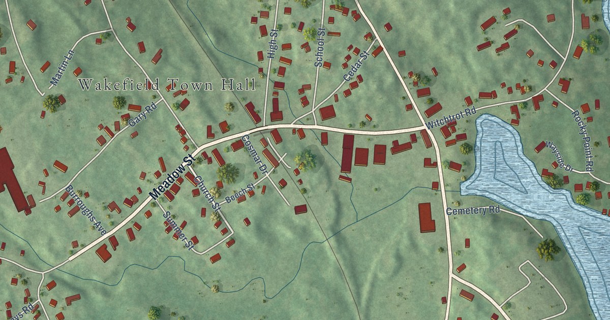 Detailed Map of Sanbornville, New Hampshire