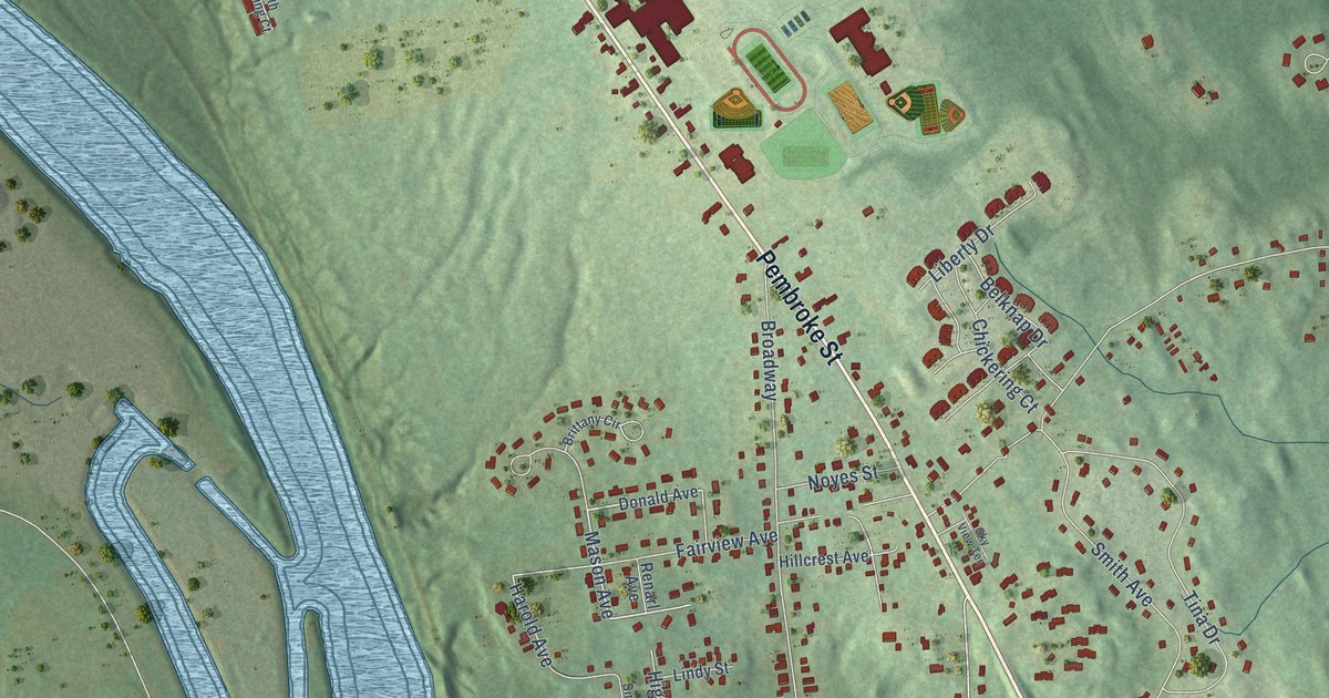 Map of Suncook, New Hampshire in 2026