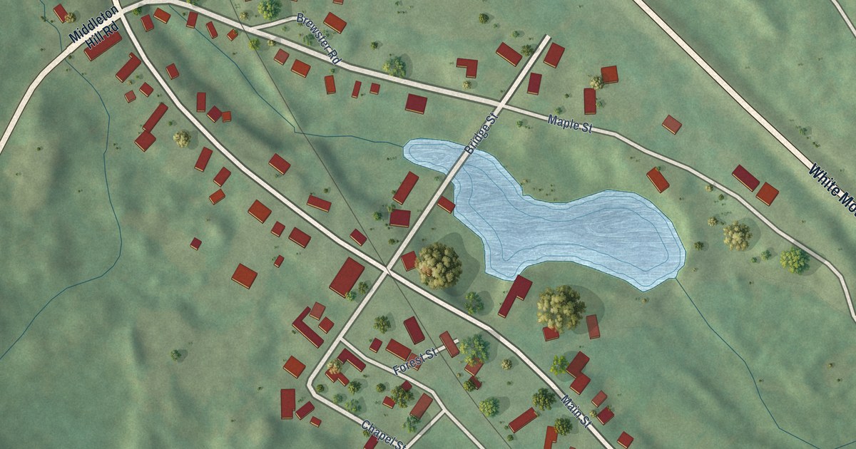 Detailed Map of Union, New Hampshire