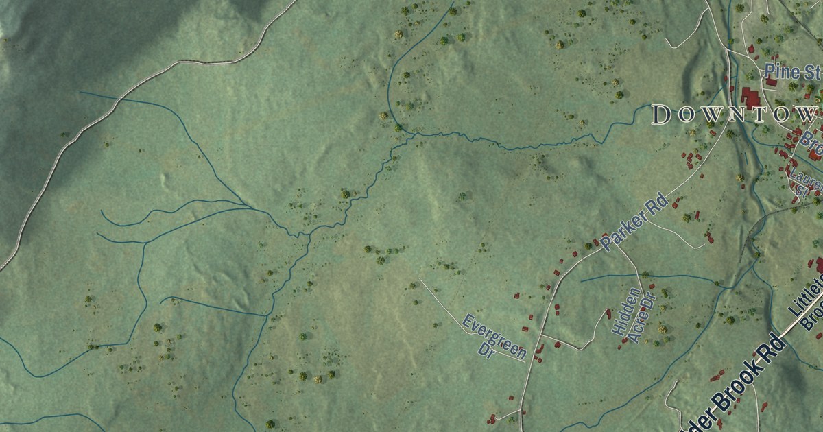 Detailed Map of Whitefield, New Hampshire