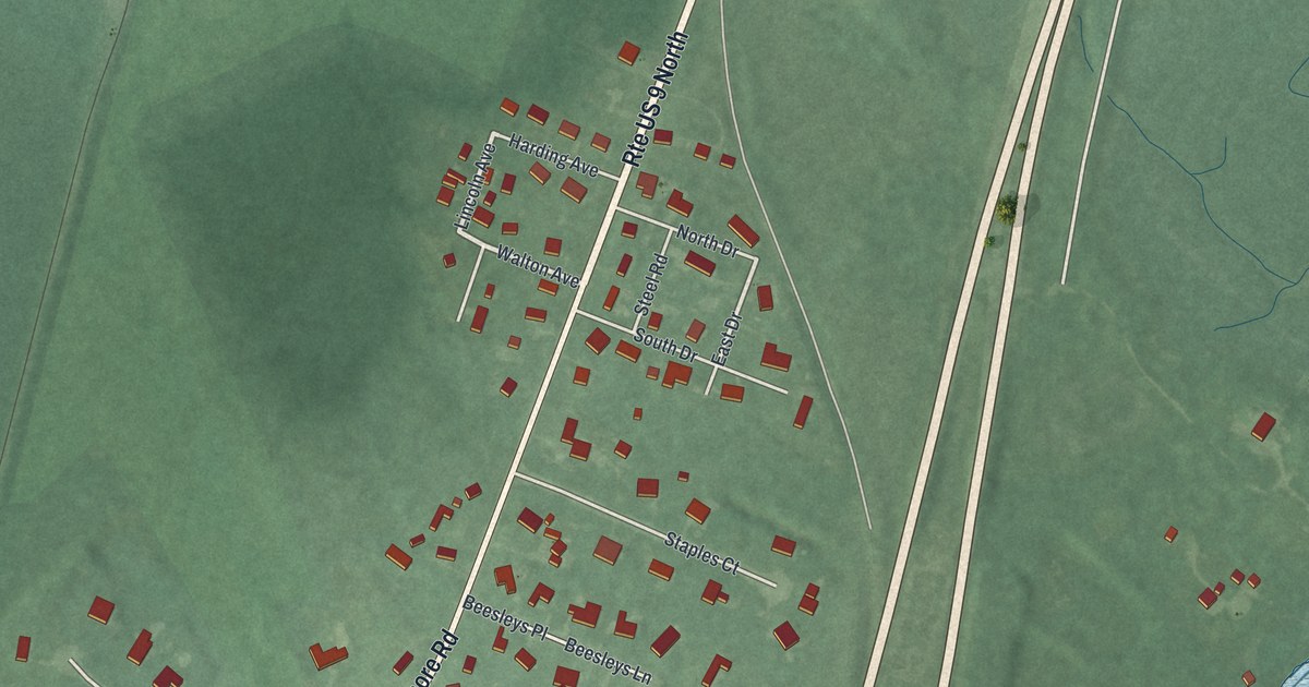 Map of Beesleys Point, New Jersey in 2026