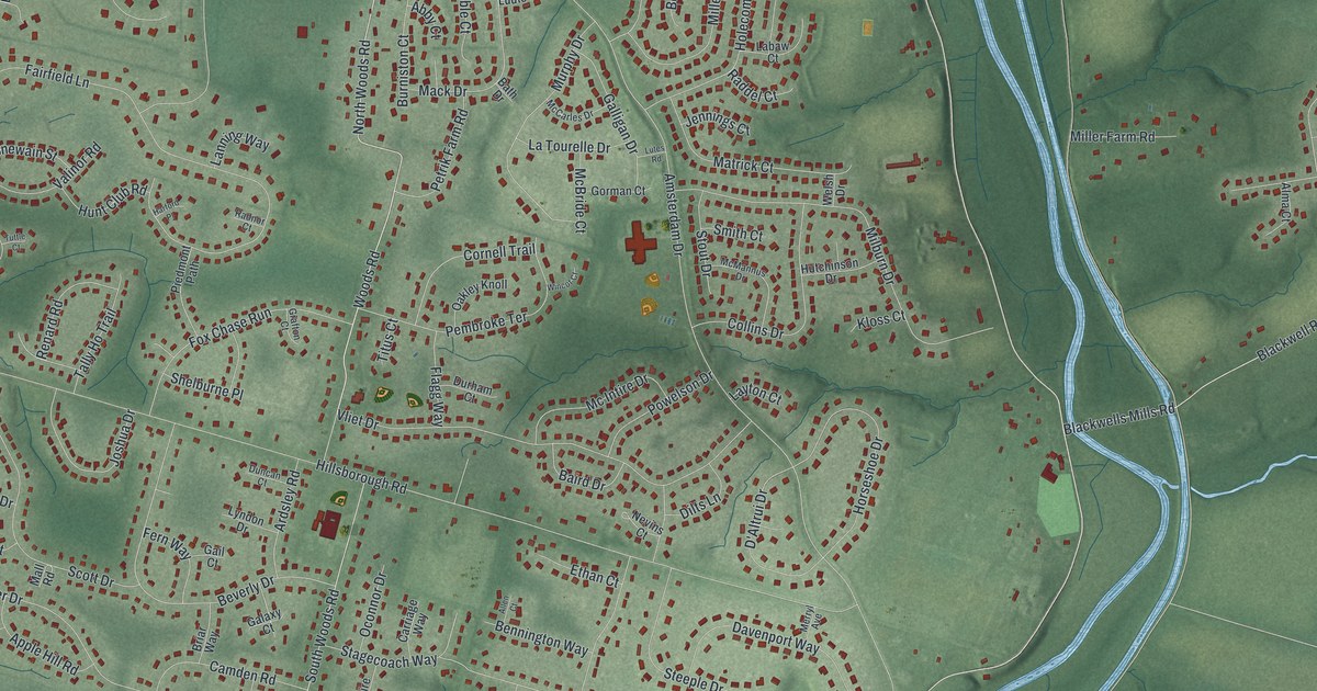 Map of Blackwells Mills, New Jersey in 2026