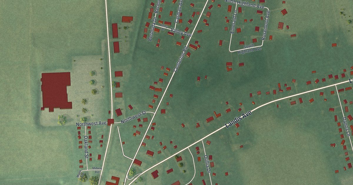 Map of Carlls Corner, New Jersey in 2026