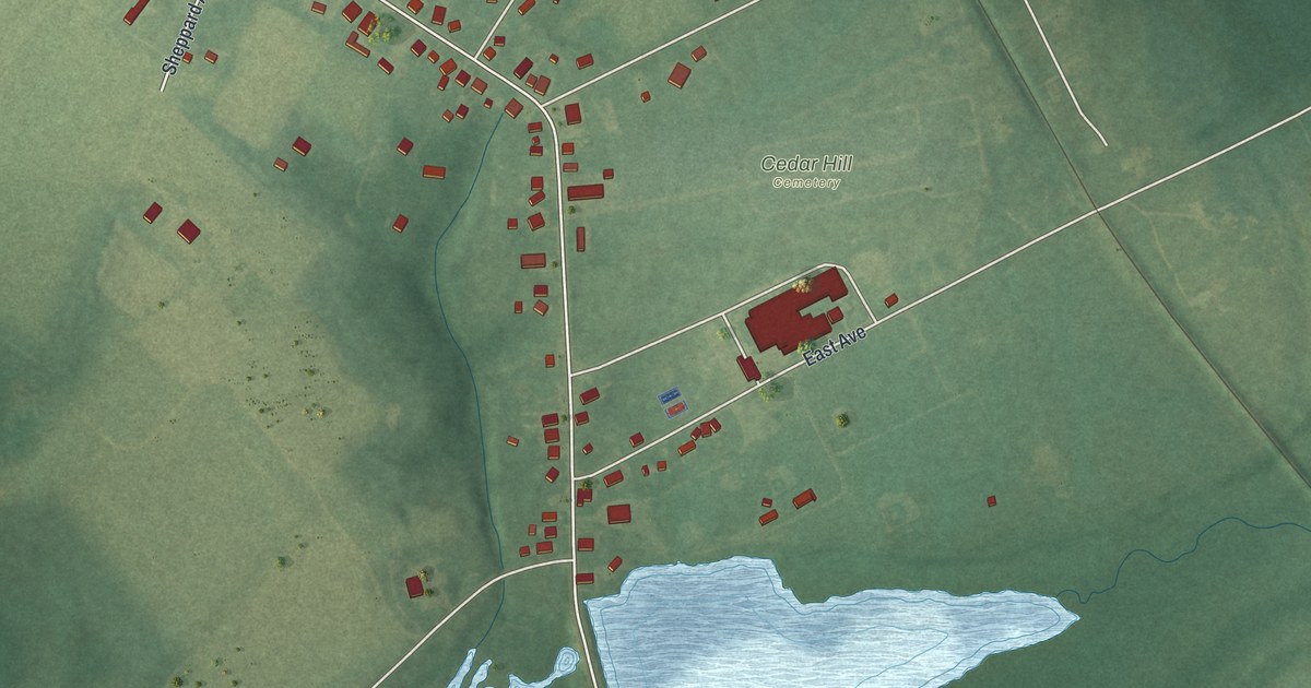 Map of Cedarville, New Jersey in 2026