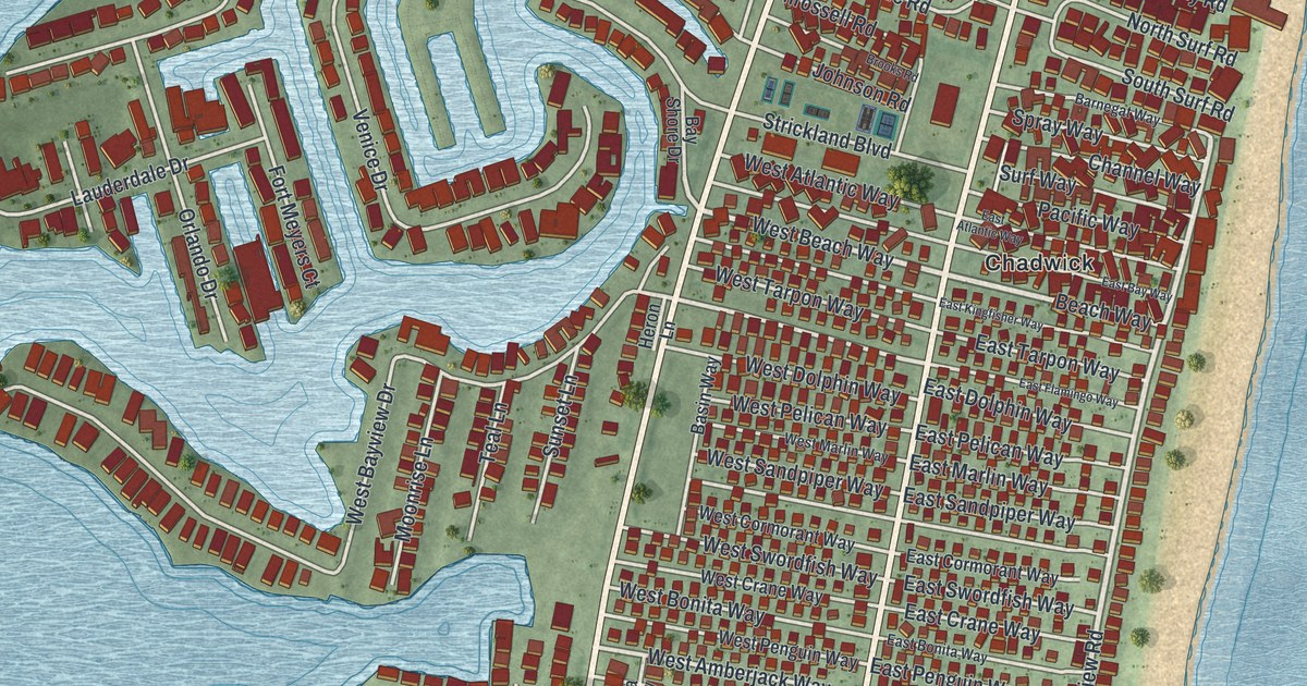 Map of Dover Beaches North, New Jersey in 2026