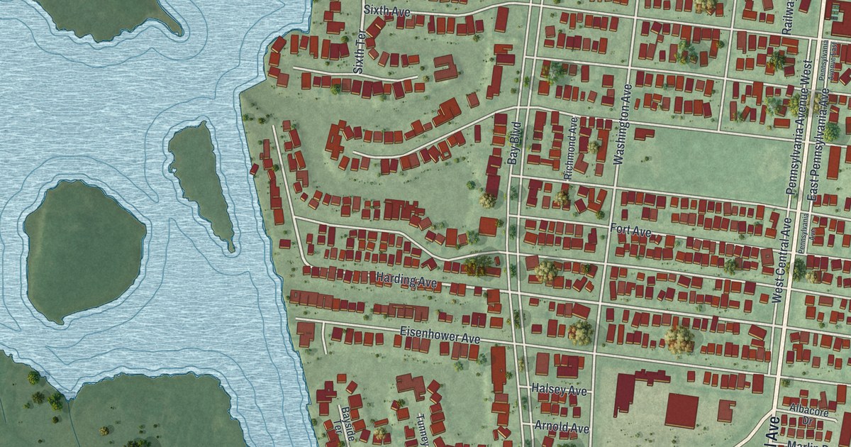Map of Dover Beaches South, New Jersey in 2026