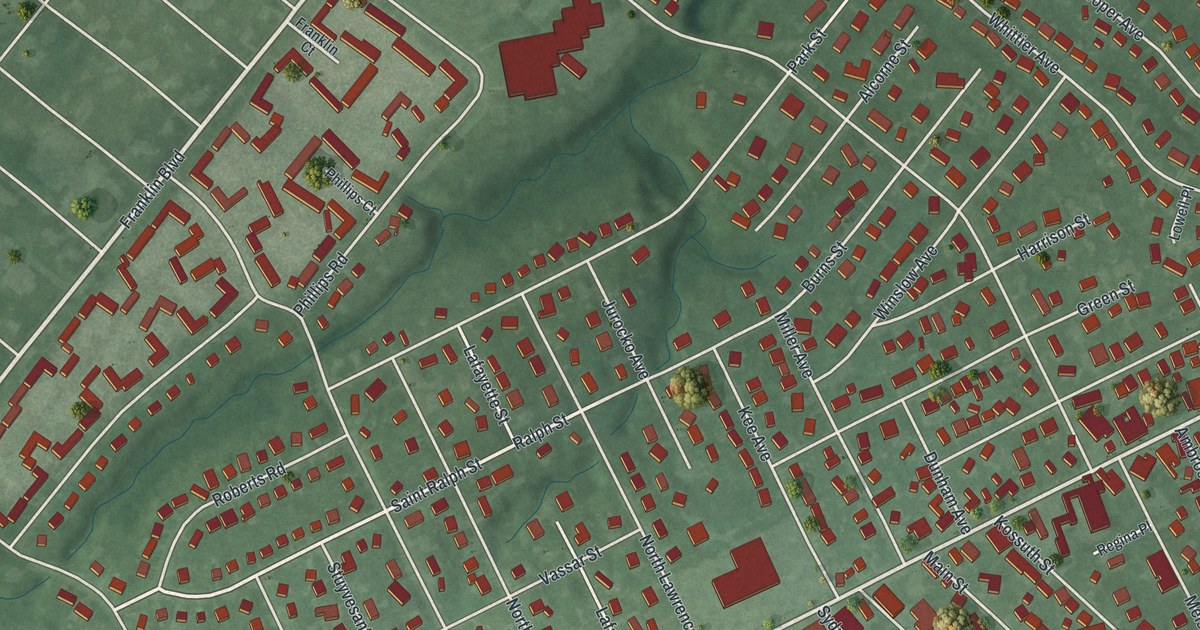 Map of East Franklin, New Jersey in 2026