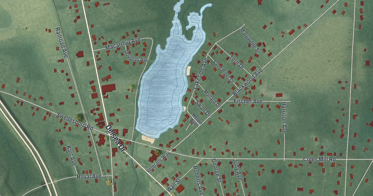 Map of Franklinville, New Jersey in 2026