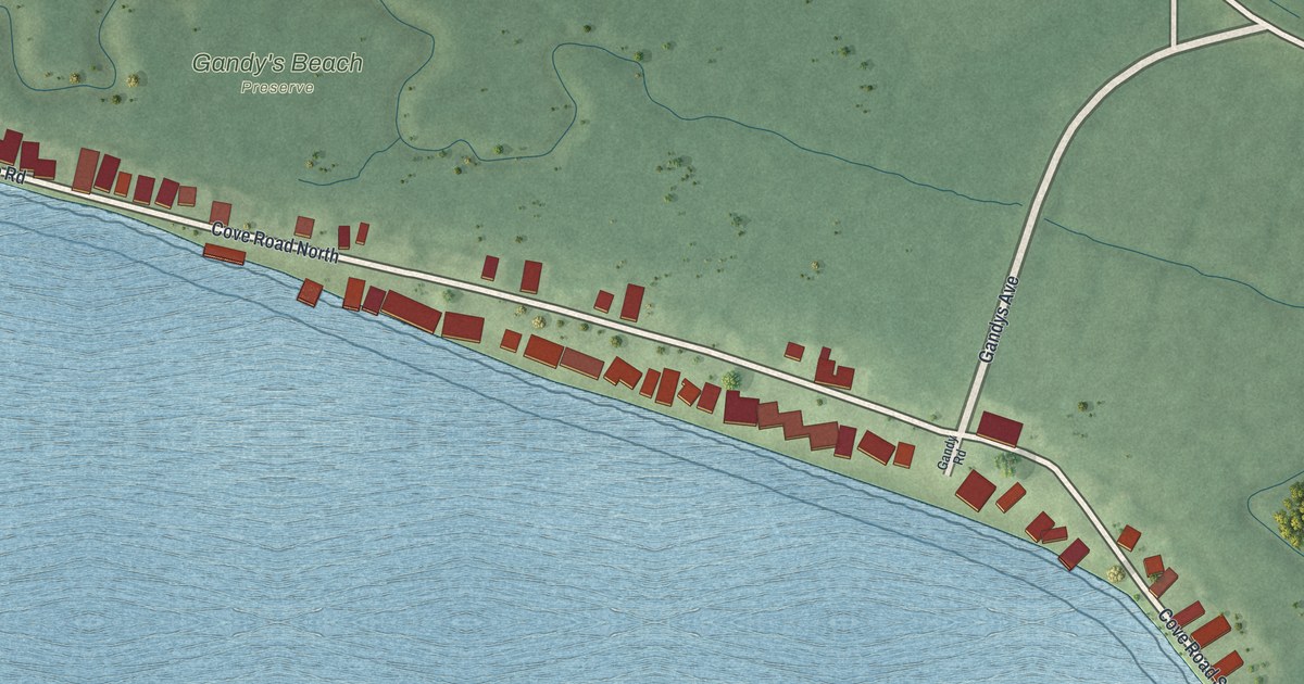 Map of Gandys Beach, New Jersey in 2026