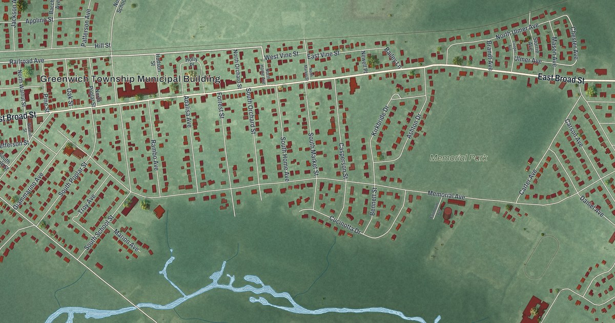 Map of Gibbstown, New Jersey in 2026