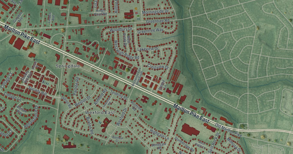 Map of Greentree, New Jersey in 2026