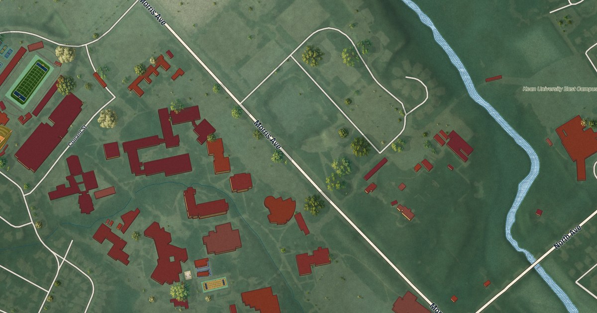 Map of Kean University, New Jersey in 2026