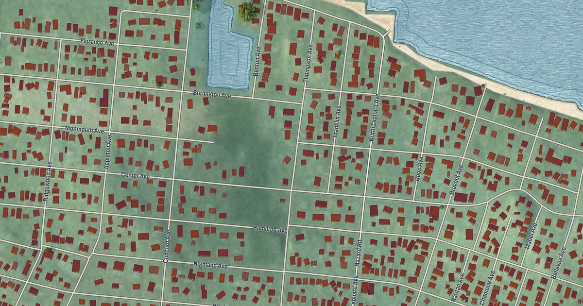 Map of Leonardo, New Jersey in 2026