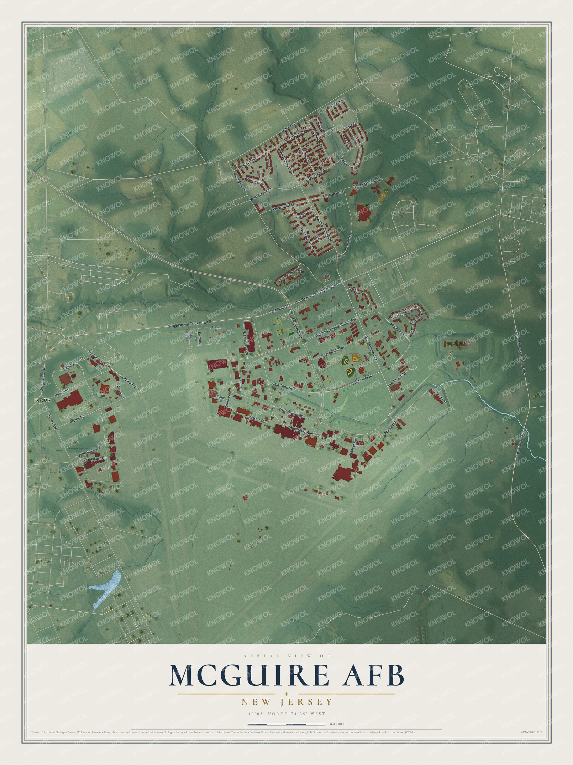 Watermarked full-map preview of McGuire AFB, New Jersey