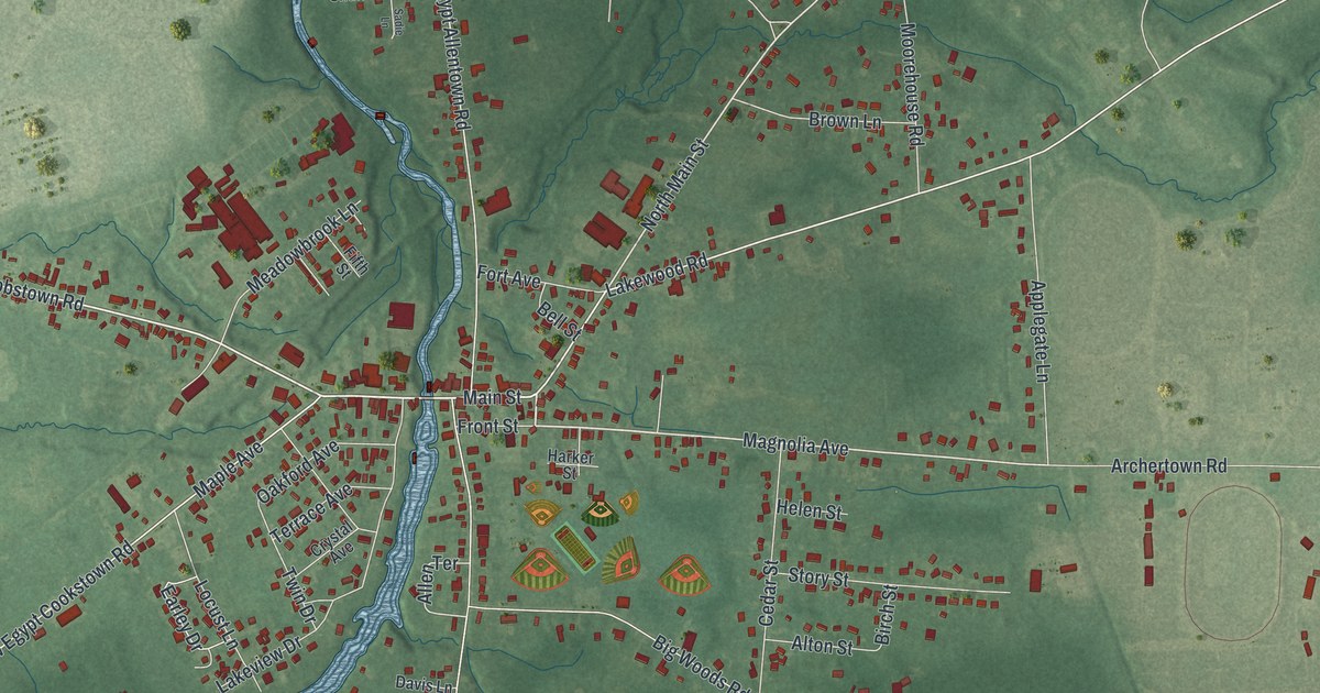 Map of New Egypt, New Jersey in 2026