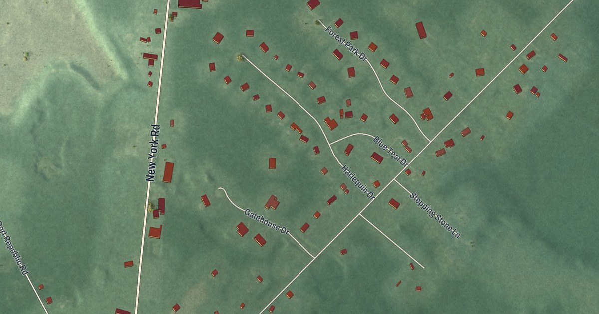 Map of Oceanville, New Jersey in 2026