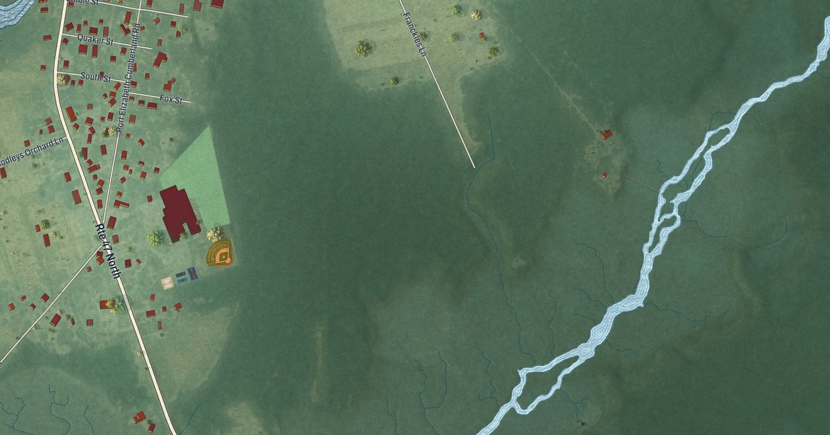 Map of Port Elizabeth, New Jersey in 2026