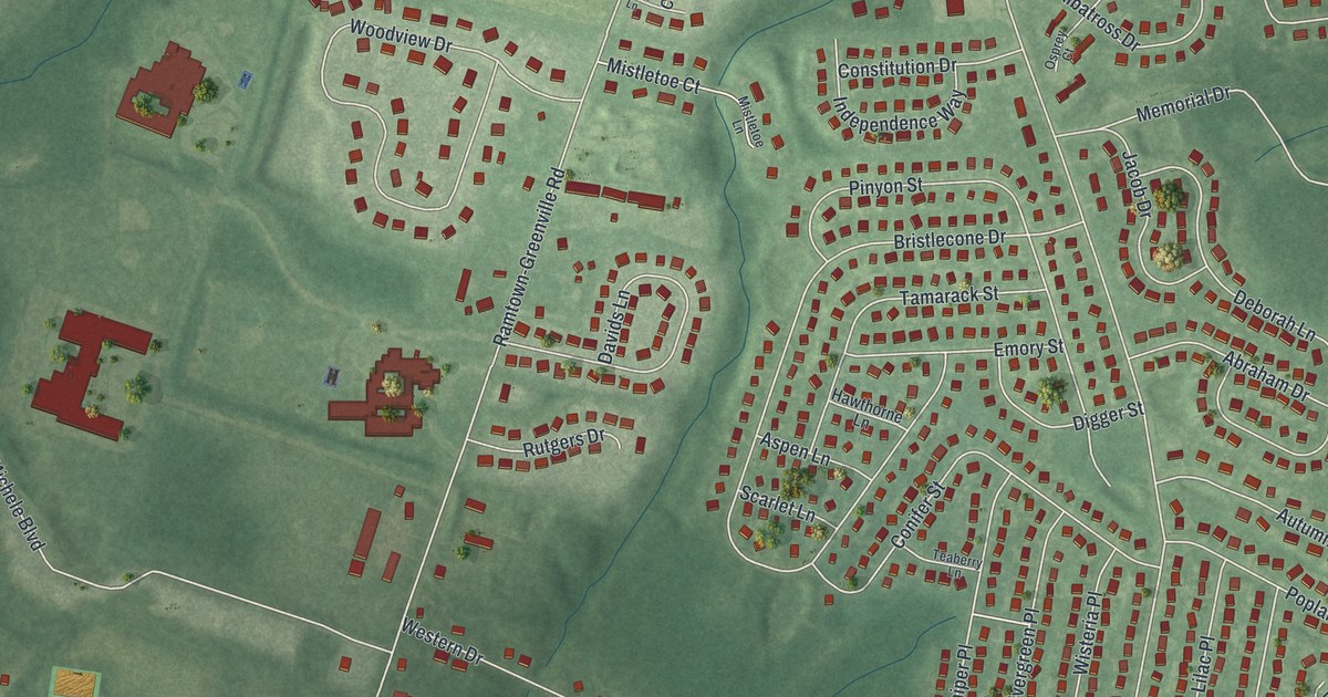 Map of Ramtown, New Jersey in 2026