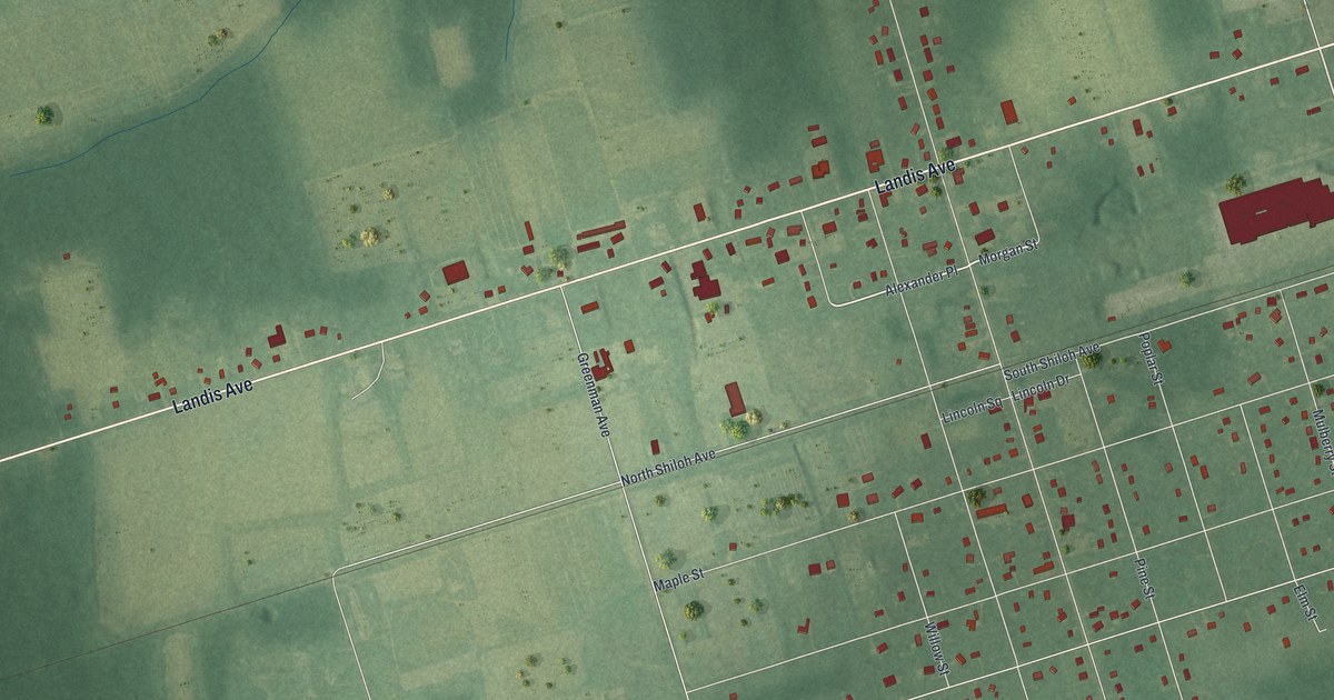 Map of Rosenhayn, New Jersey in 2026