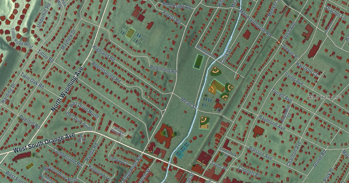 Detailed Map of South Orange, New Jersey