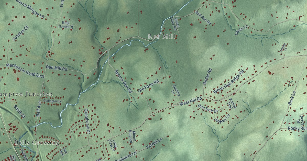 Detailed Map of Spruce Run, New Jersey