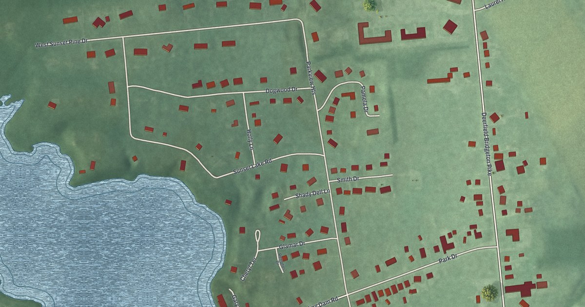 Map of Sunset Lake, New Jersey in 2026