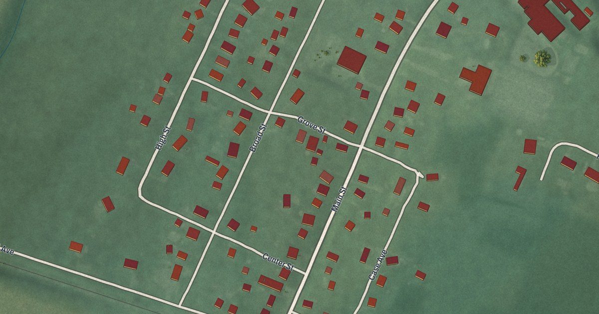 Map of Three Bridges, New Jersey in 2026