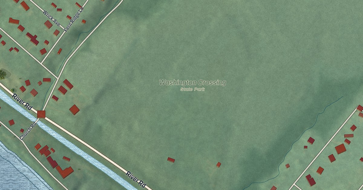 Map of Titusville, New Jersey in 2026