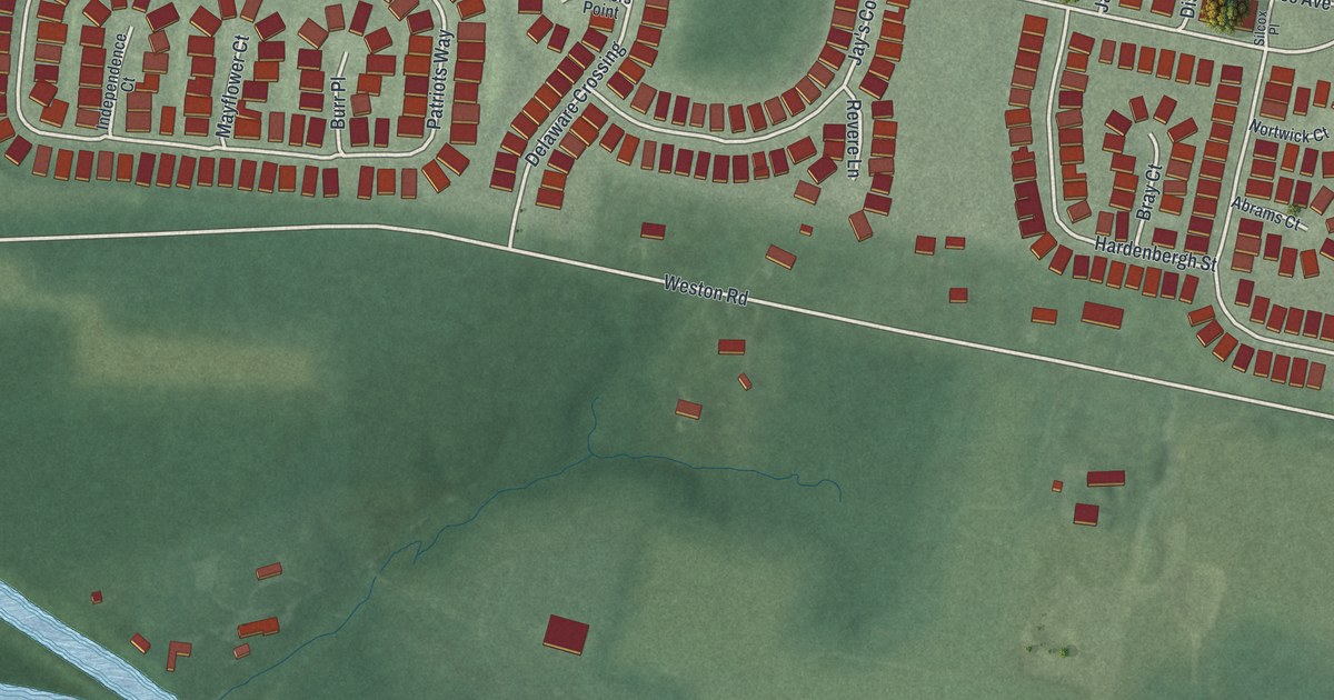 Map of Weston, New Jersey in 2026