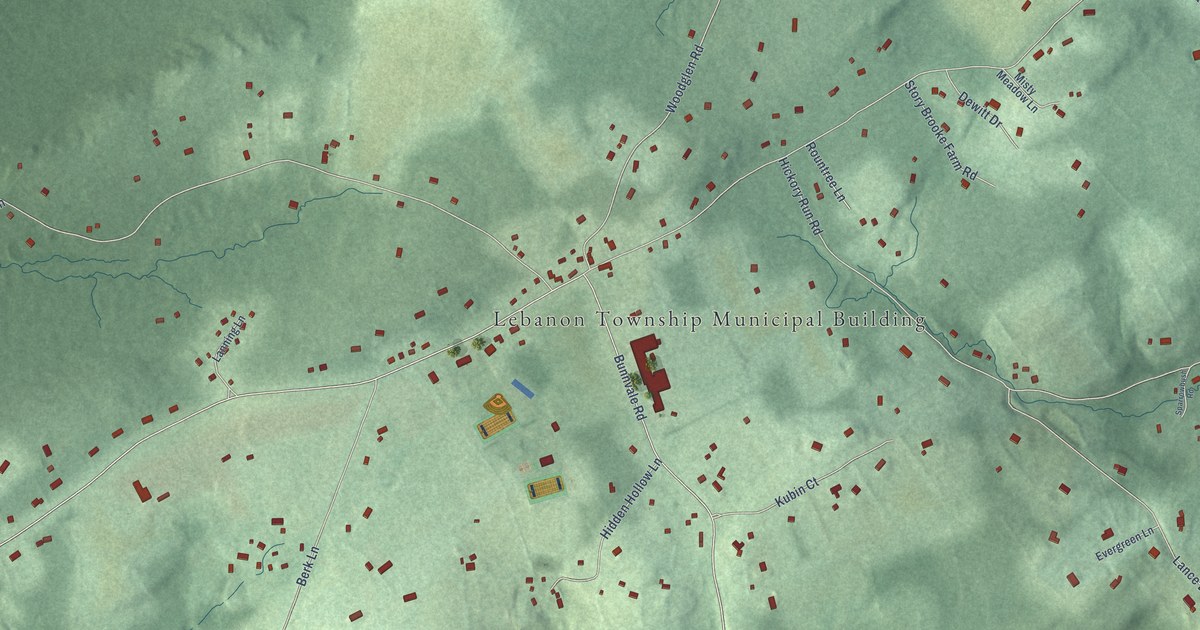 Detailed Map of Woodglen, New Jersey