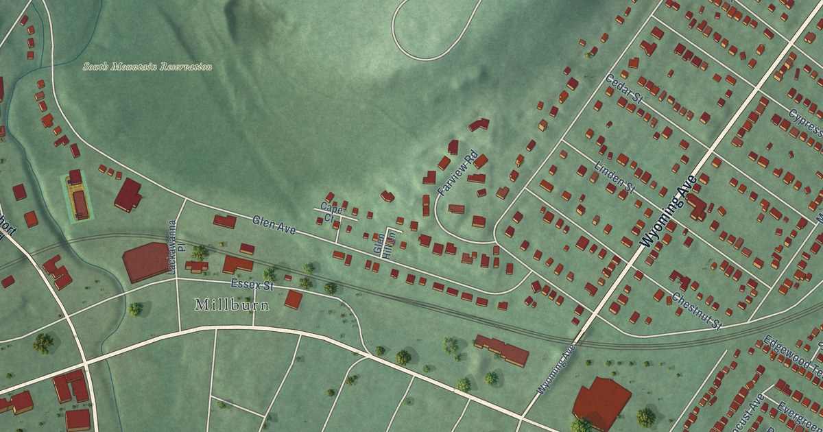 Detailed Map of Wyoming, New Jersey