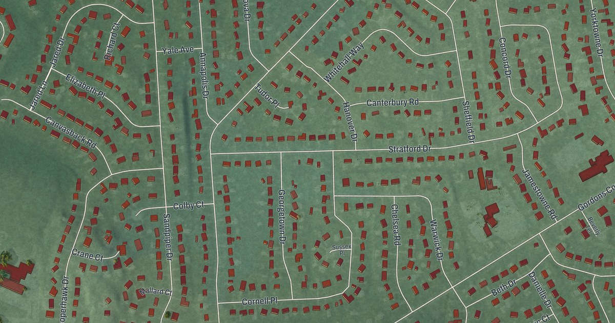 Map of Yorketown, New Jersey in 2026