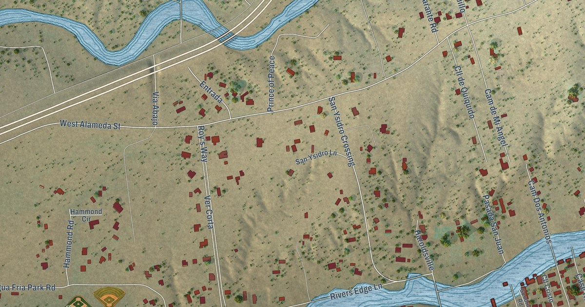 Map of Agua Fria, New Mexico in 2026
