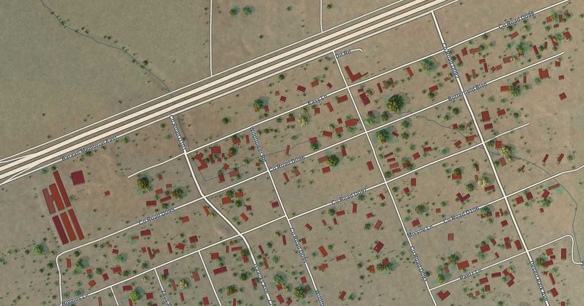 Map of Butterfield Park, New Mexico in 2026