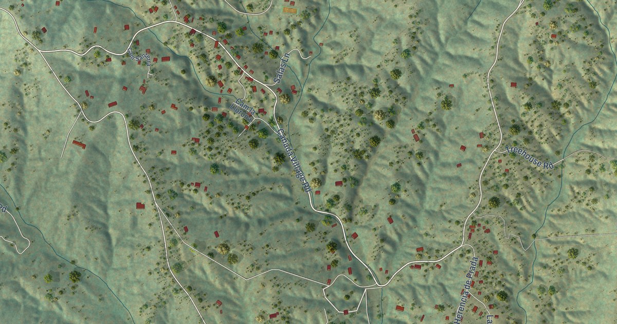 Map of Cañada de los Alamos, New Mexico in 2026