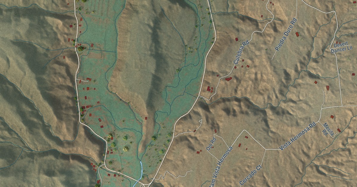Map of Cañon, New Mexico in 2026