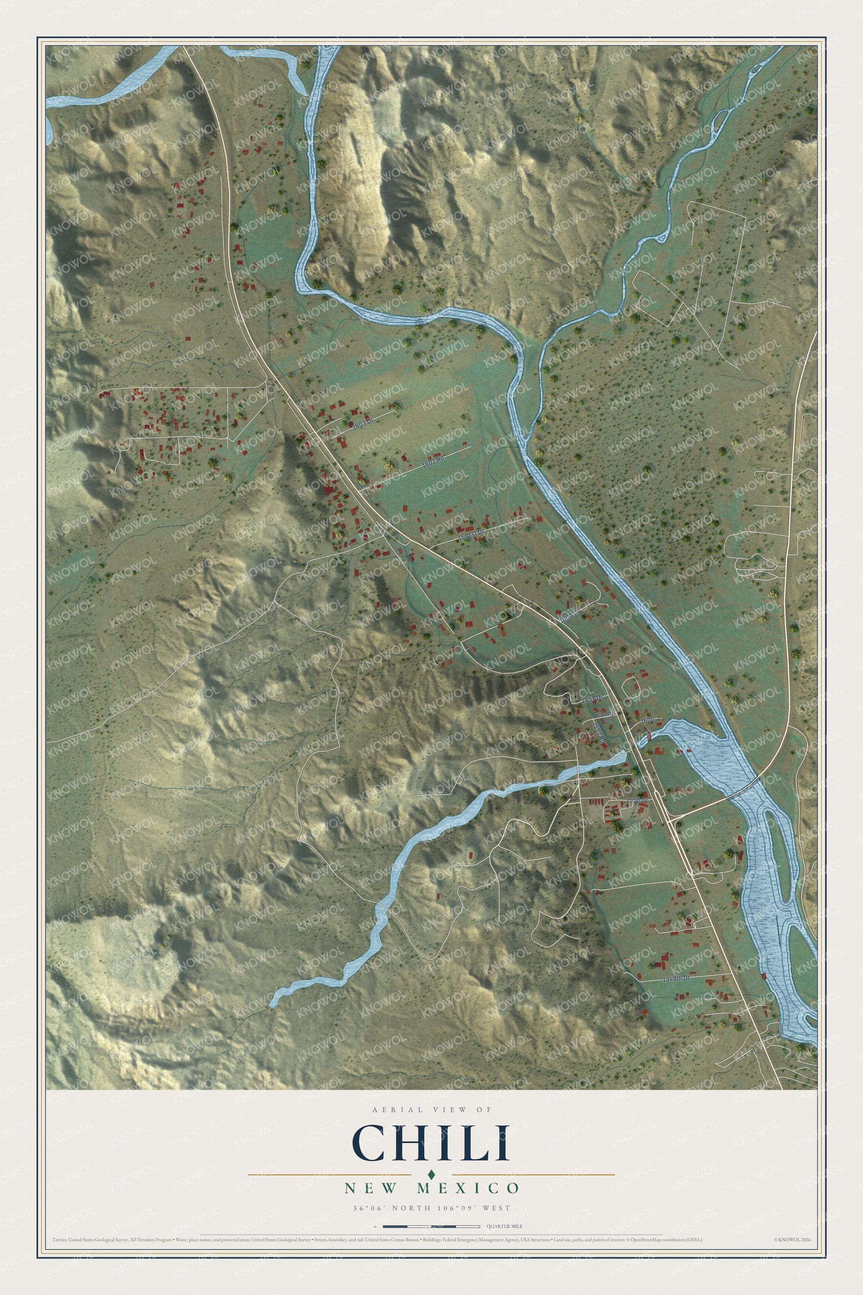 Watermarked full-map preview of Chili, New Mexico