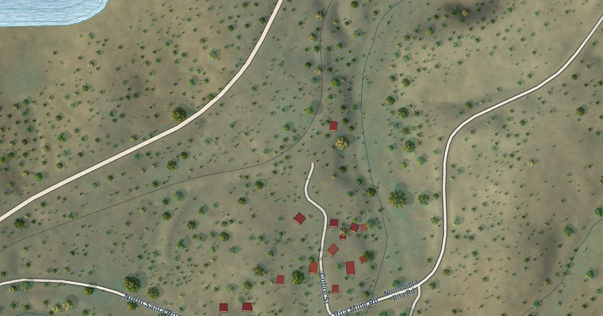 Map of Cobre, New Mexico in 2026