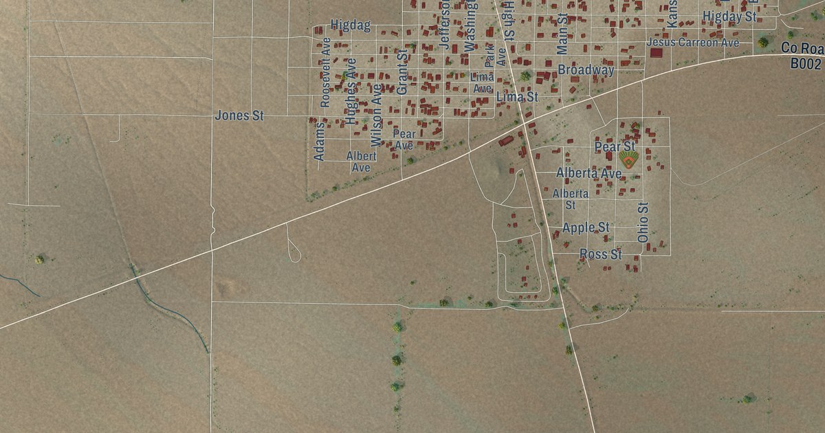 Map of Columbus, New Mexico in 2026