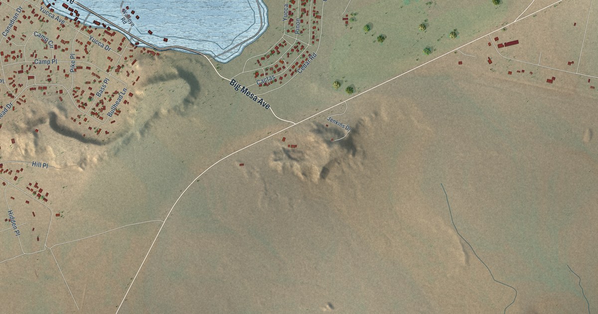 Map of Conchas Dam, New Mexico in 2026