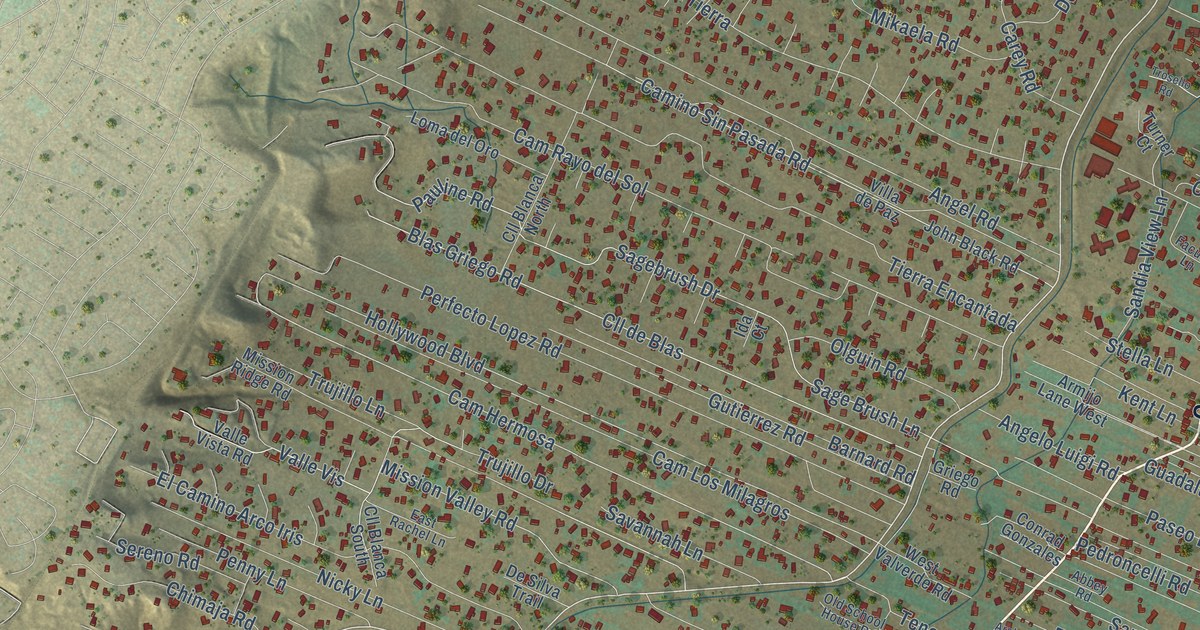 Map of Corrales, New Mexico in 2026